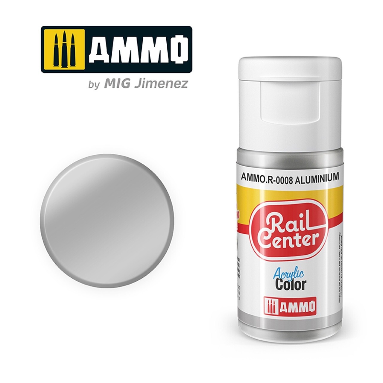 Ammo Rail Center Acrylic Color R-0008 Aluminum
