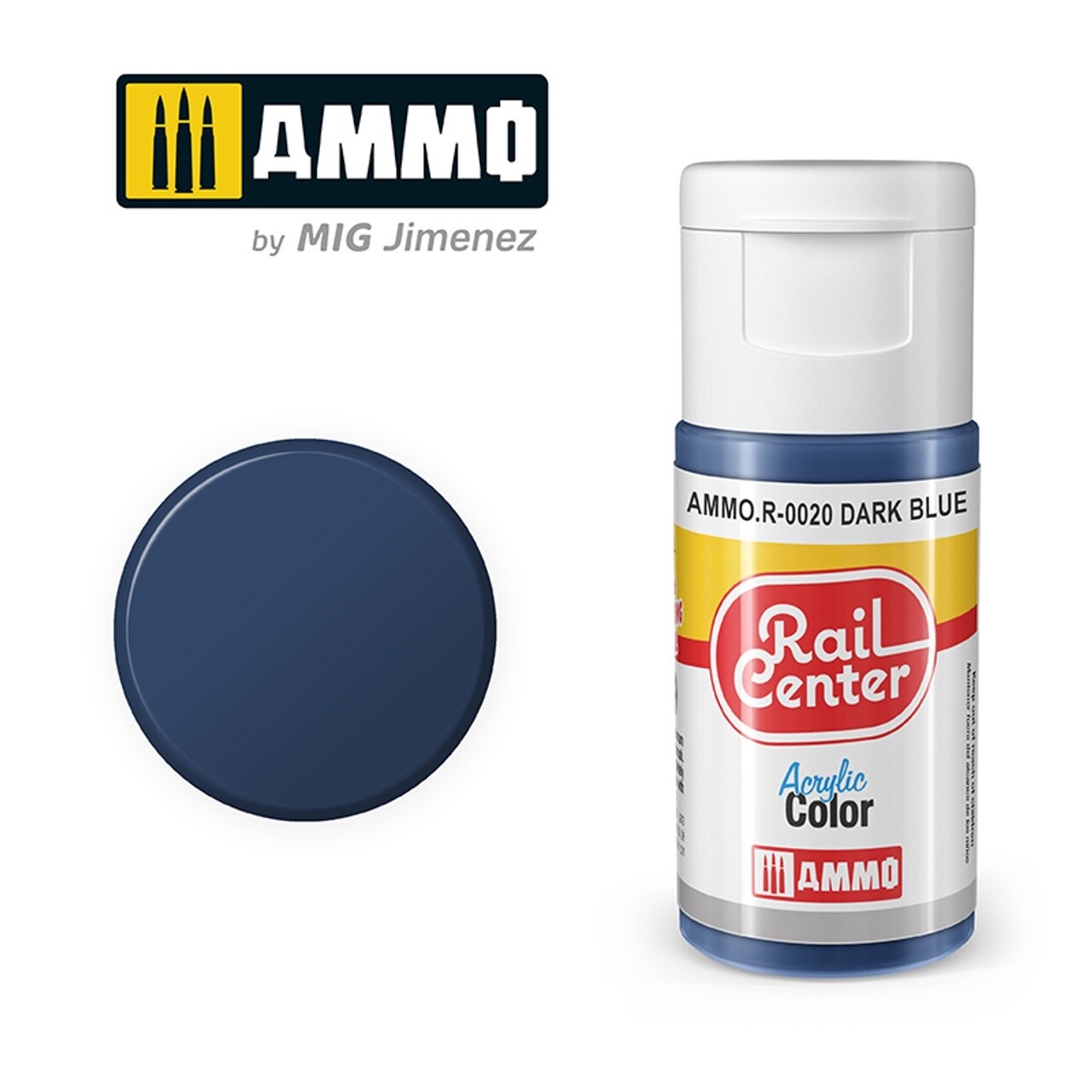 Ammo Rail Center Acrylic Color R-0020 Dark Blue