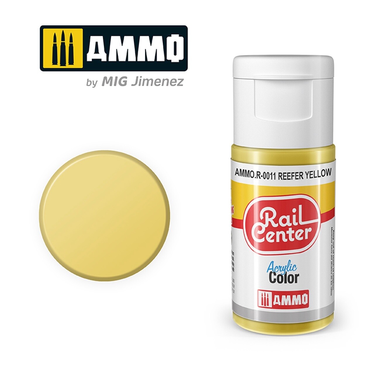 Ammo Rail Center Acrylic Color R-0011 Reefer Yellow