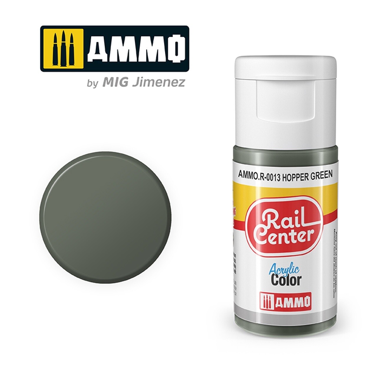 Ammo Rail Center Acrylic Color R-0013 Hopper Green