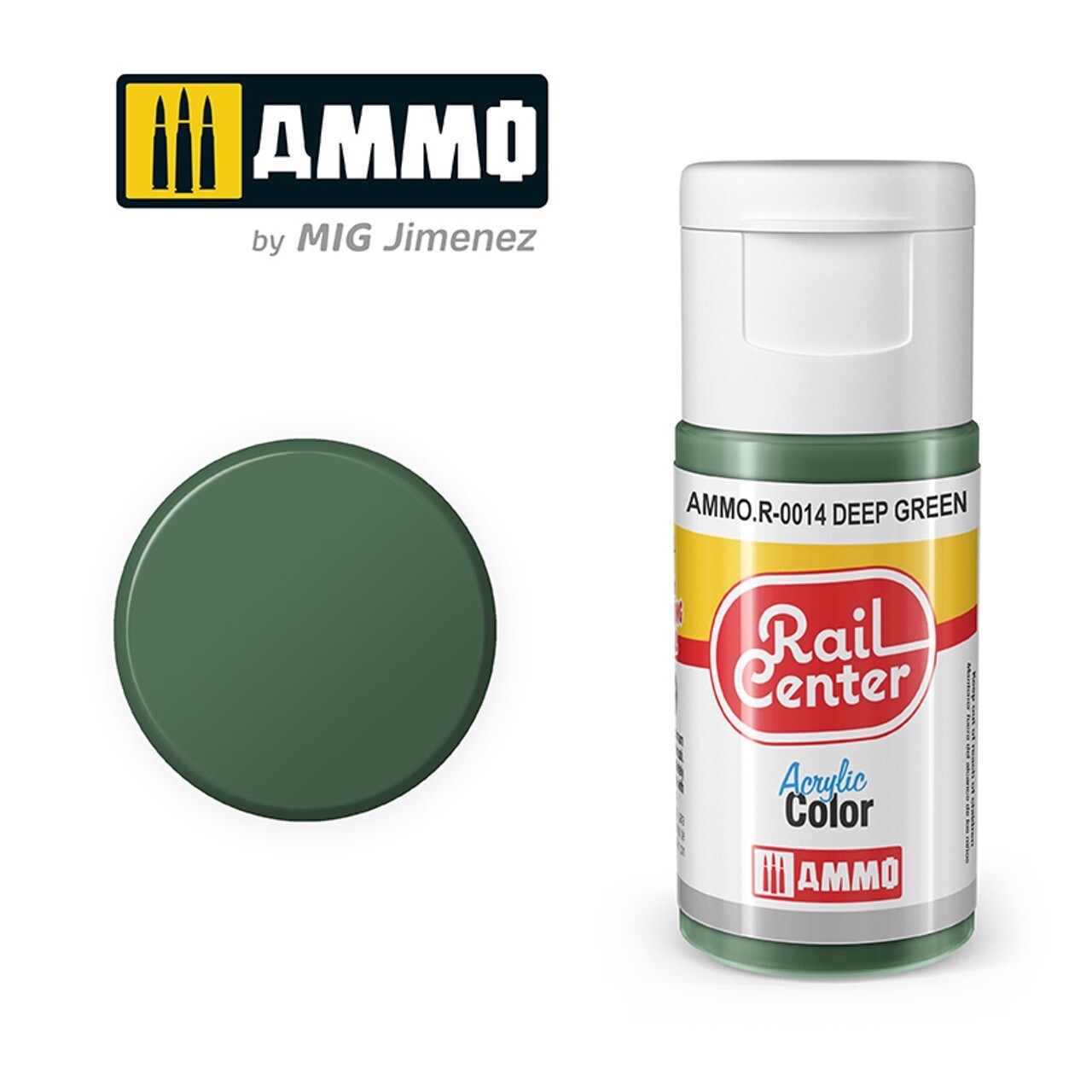 Ammo Rail Center Acrylic Color R-0014 Deep Green