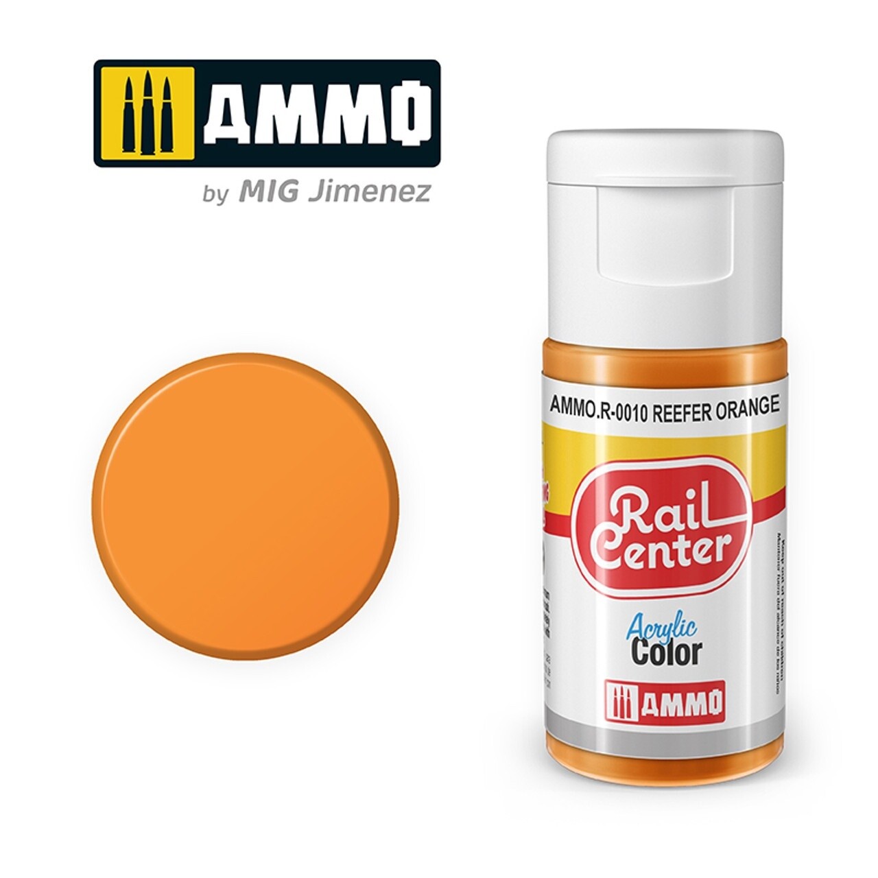 Ammo Rail Center Acrylic Color R-0010 Reefer Orange