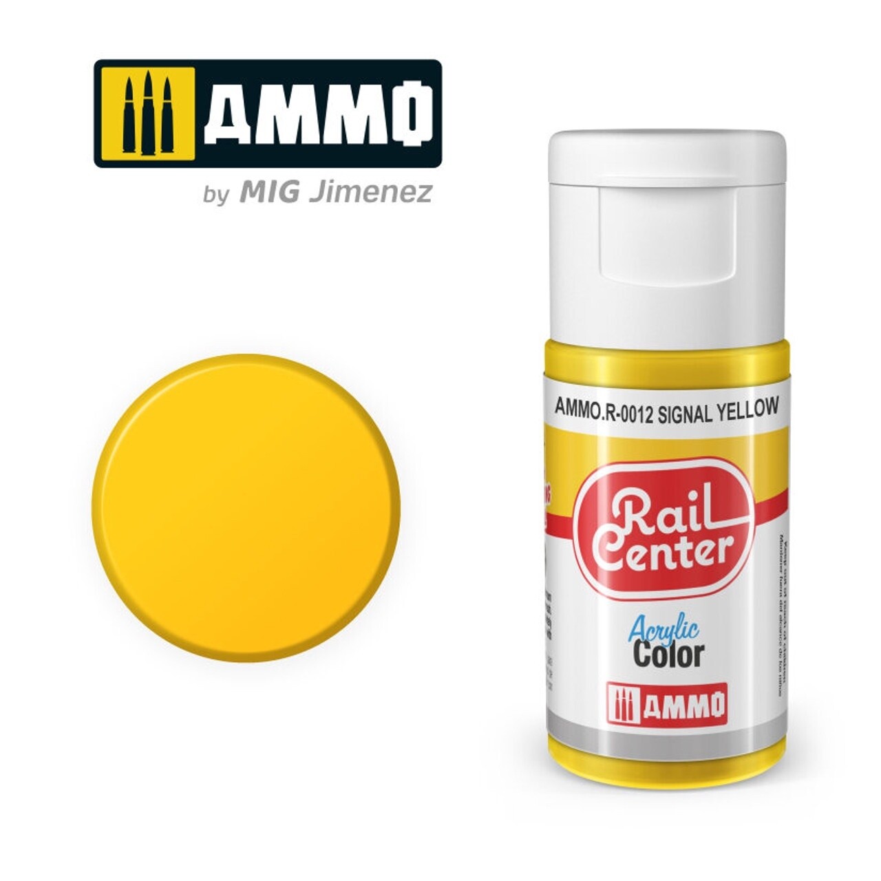 Ammo Rail Center Acrylic Color R-0012 Signal Yellow