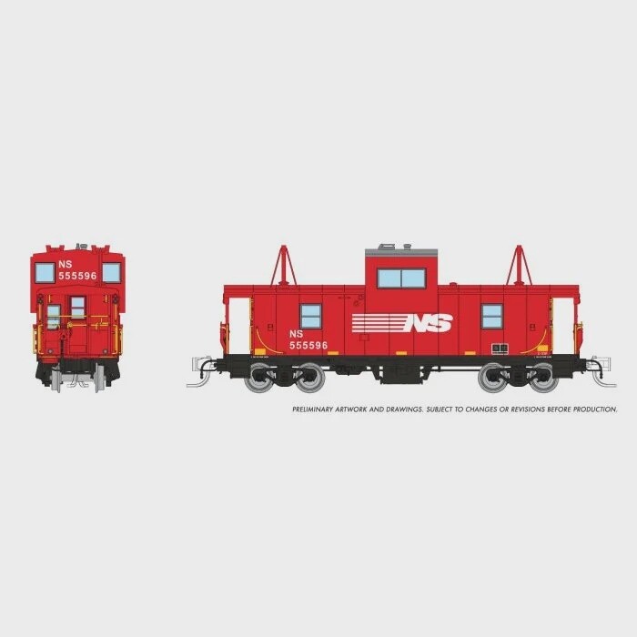 Rapido 510033 N NS WV Caboose Road #555596