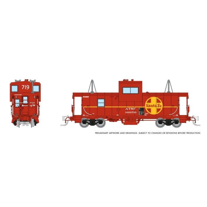 N Wide Vision Caboose: Santa Fe: #999773