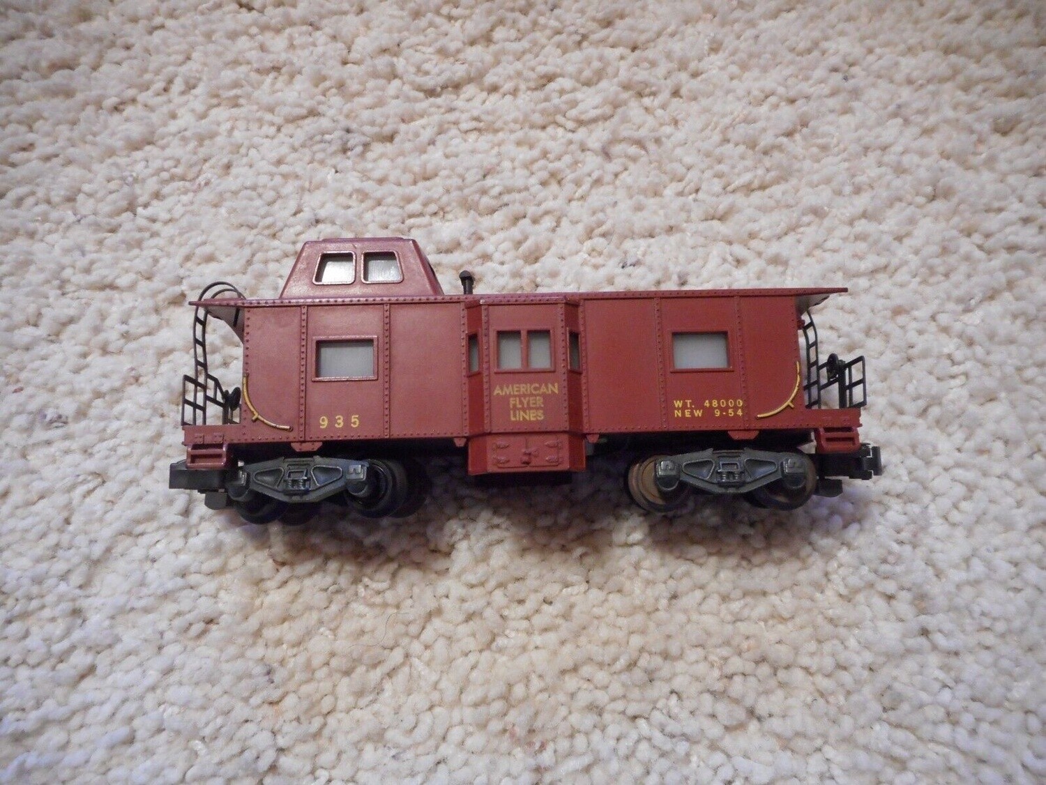 Used Vintage American Flyer 935 Red Caboose S Gauge