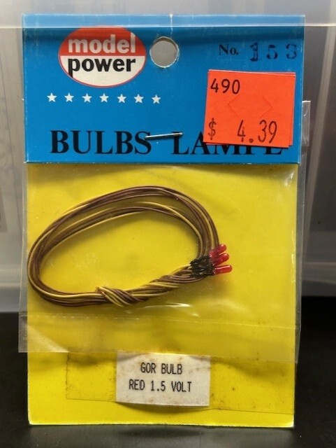Model Power GOR BULB #153 (Red 1.5v)