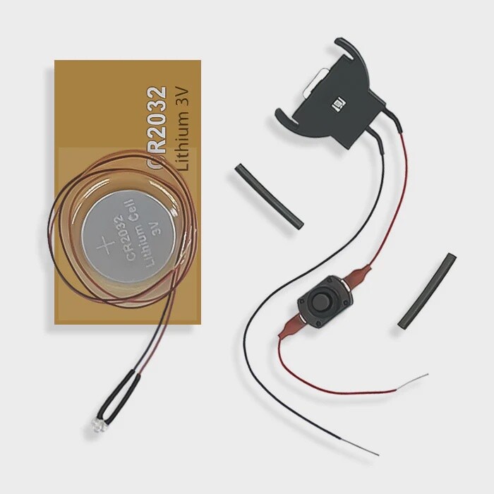 Evan Designs 3V3FRED Flashing End of Train Beacon Kit - 3mm w/ Battery