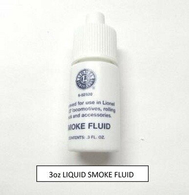 New LIONEL 6-02920 LIQUID SMOKE FLUID .3OZ BOTTLE FOR ALL LOCOS USING LIQUID SMOKE