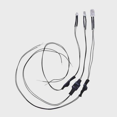 Evan Designs U11F Flashing LEDs 1.8mm / Cool White / Normal Flash