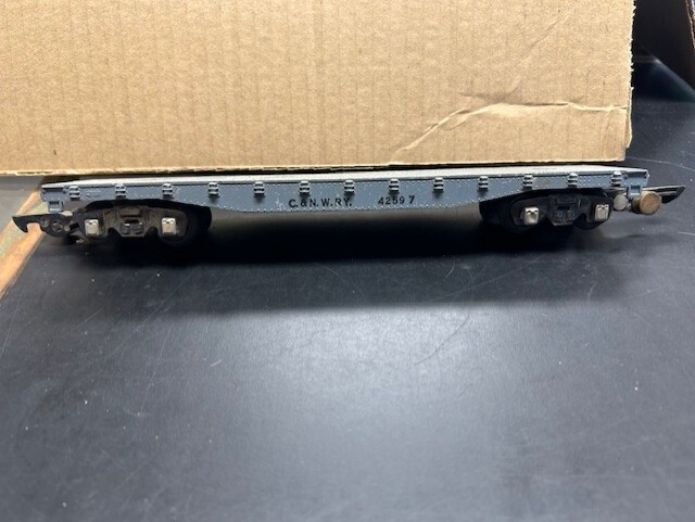 Used American Flyer C&amp;NW RY Flat Car #42597