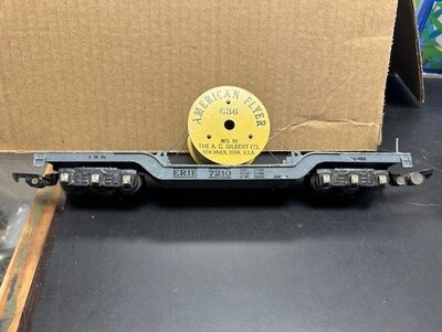 Used American Flyer ERIE Depressed Center Flat Car