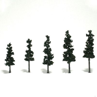 Woodland Scenics Conifer Green 2-1/2 to 4in Built Realistic Trees Pines TR1560