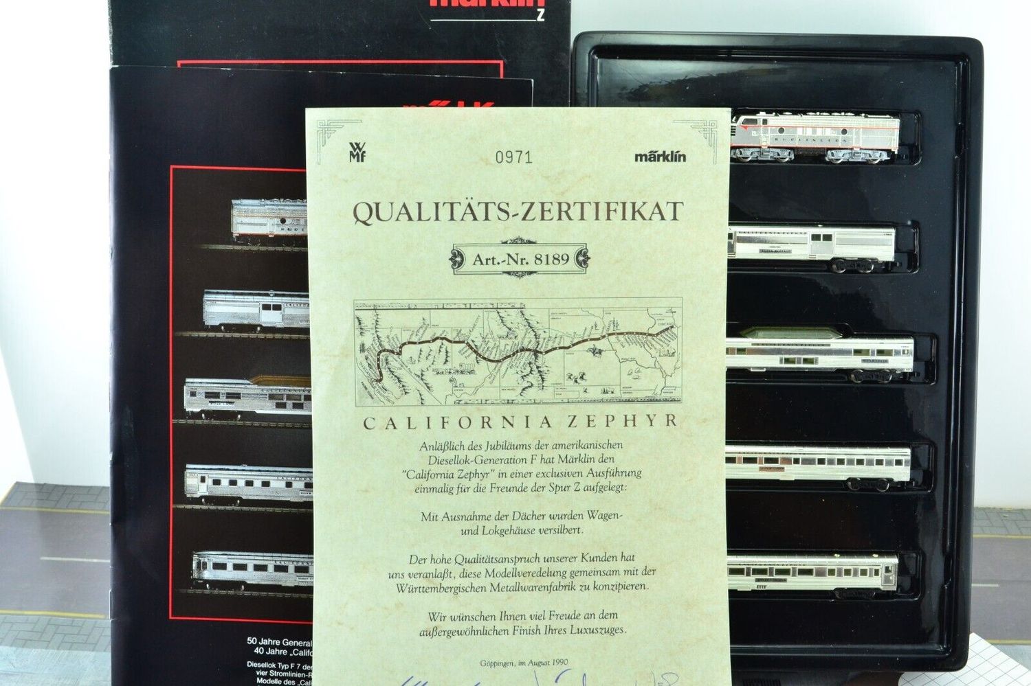 Used Z Marklin 8189 California Zephyr Passenger Set
