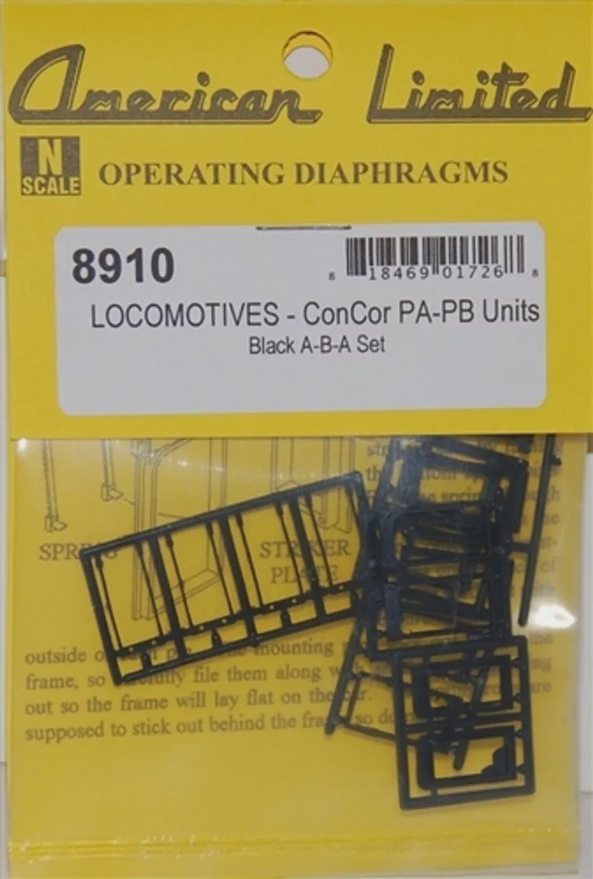 American Limited Models 8910 N Scale Diaphragms