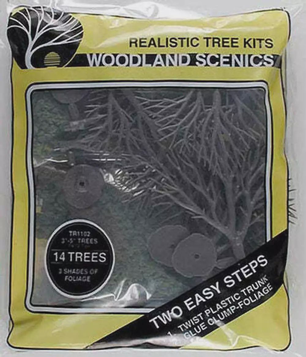 Woodland Scenics TR1102 N/HO Tree Kits 3/5&quot; (14) Train Scenery