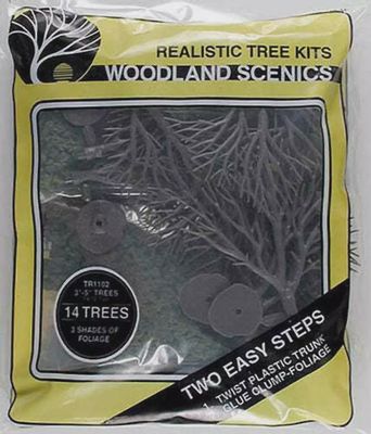 Woodland Scenics TR1102 N/HO Tree Kits 3/5" (14) Train Scenery