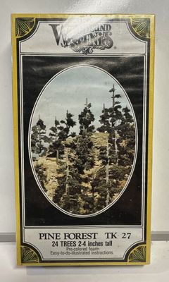 Woodland Scenics HO Scale Pine Forest / 24 Trees #TK-27
