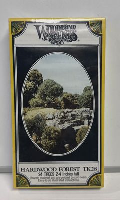 Woodland Scenics HO Scale Hardwood Forest / 24 Trees #TK-28