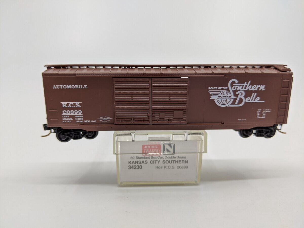Used N Micro-Trains Kansas City Southern 50&#39; Standard Box