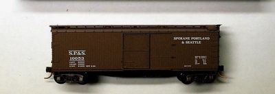 Used N Micro-Trains 39230 SP&amp;S 40&#39; Double-Sheathed Wood Box Car