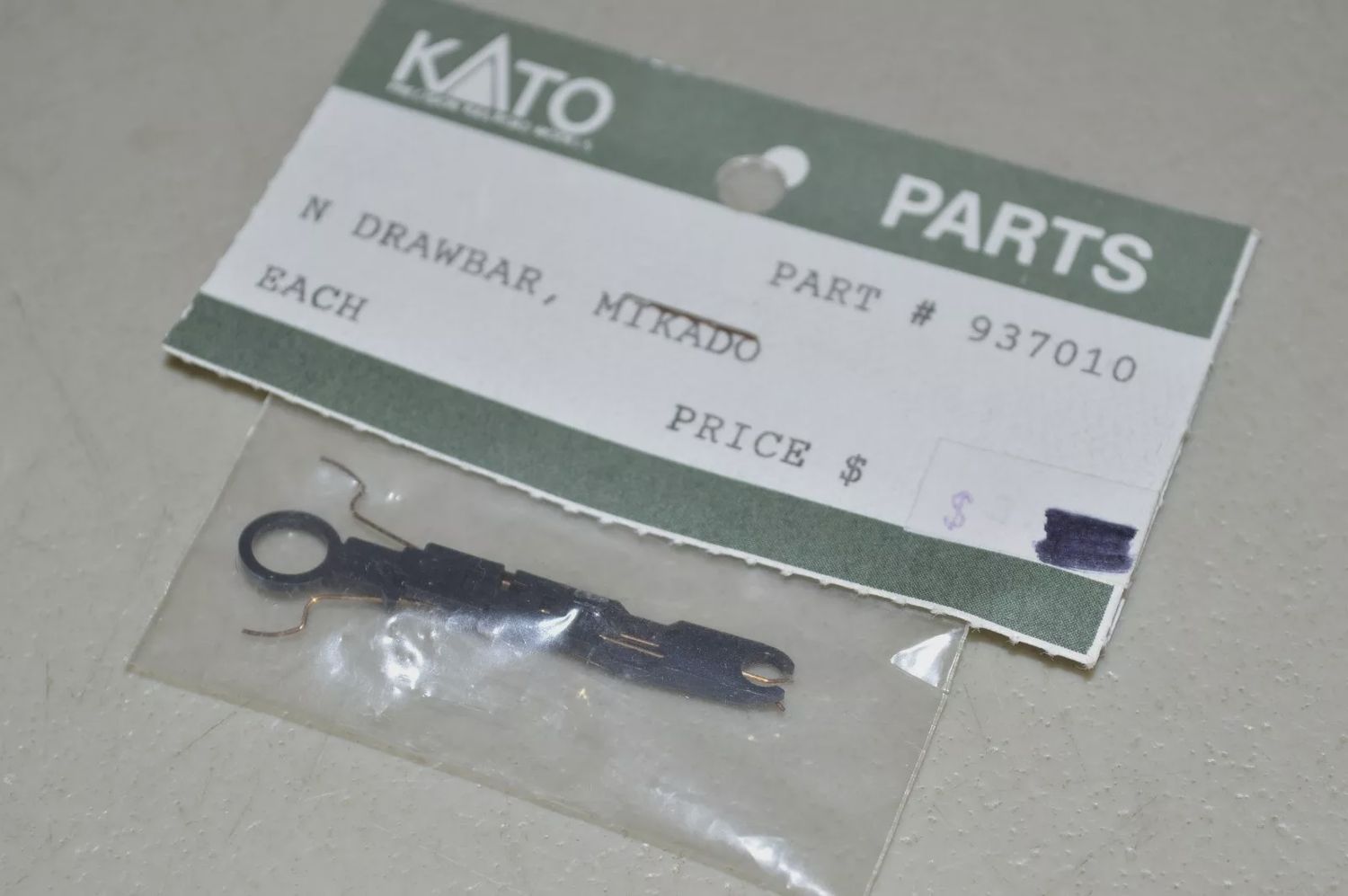 Kato N 937010 Drawbar for Mikado Steam Locomotive