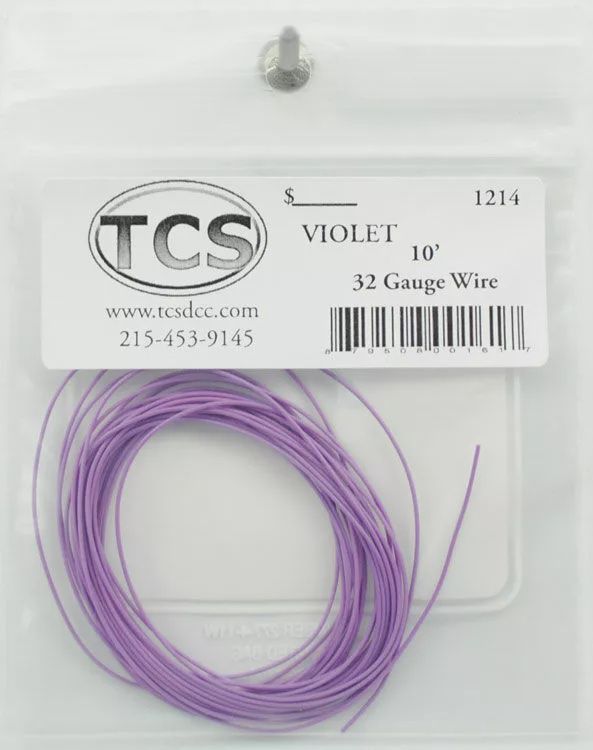 TCS Wire 20&#39; Violet 32 Gauge Wire #1225