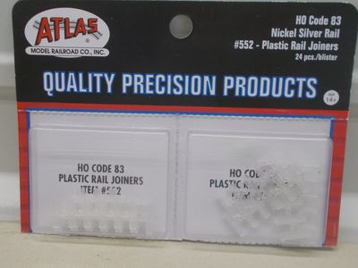 Atlas HO 552 Insulated Code 83 Rail Joiners
