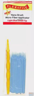 FLXN935003 Flex-I-File Nano Brush Micro Fiber Applicator - Light Blue Small Tip