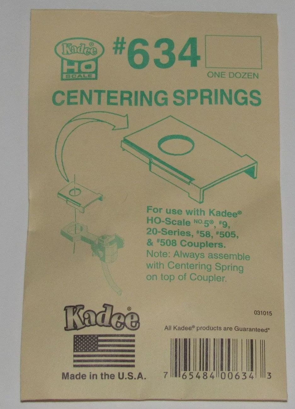 Kadee HO scale #634 ~ Centering Springs - 12 pcs -