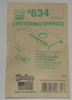 Kadee HO #634 ~ Centering Springs - 12 pcs -