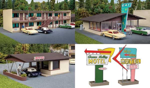 Walthers HO 933-3487 Vintage Motor Hotel &amp; Rest