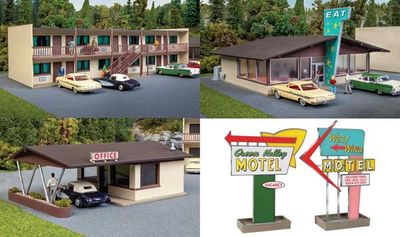Walthers HO 933-3487 Vintage Motor Hotel &amp; Rest