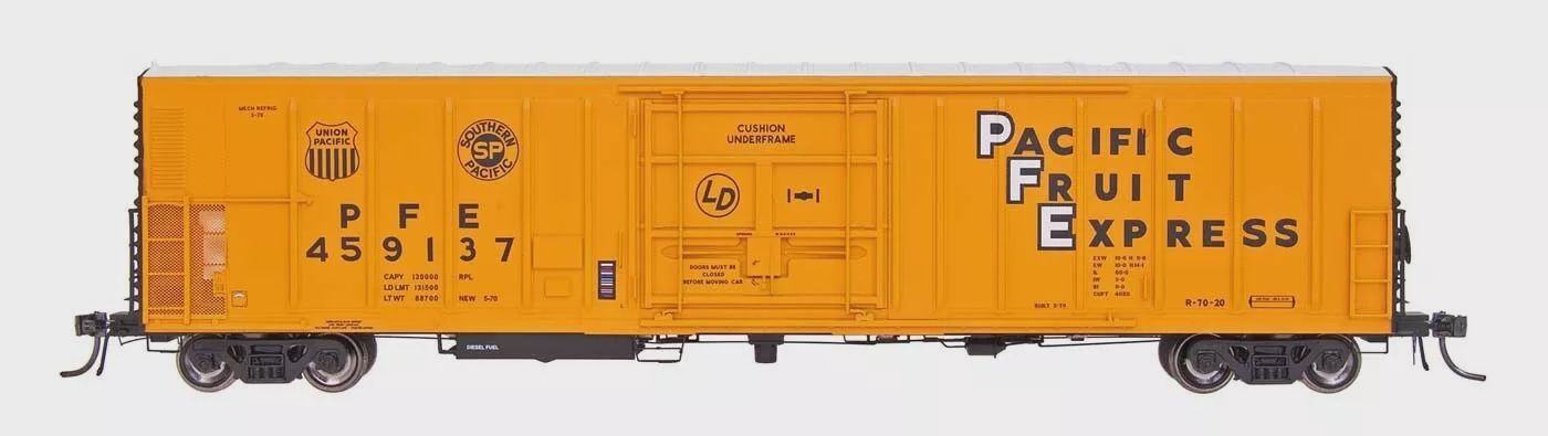 Used N Intermountain PFE Refrigerator Car 6-Pack