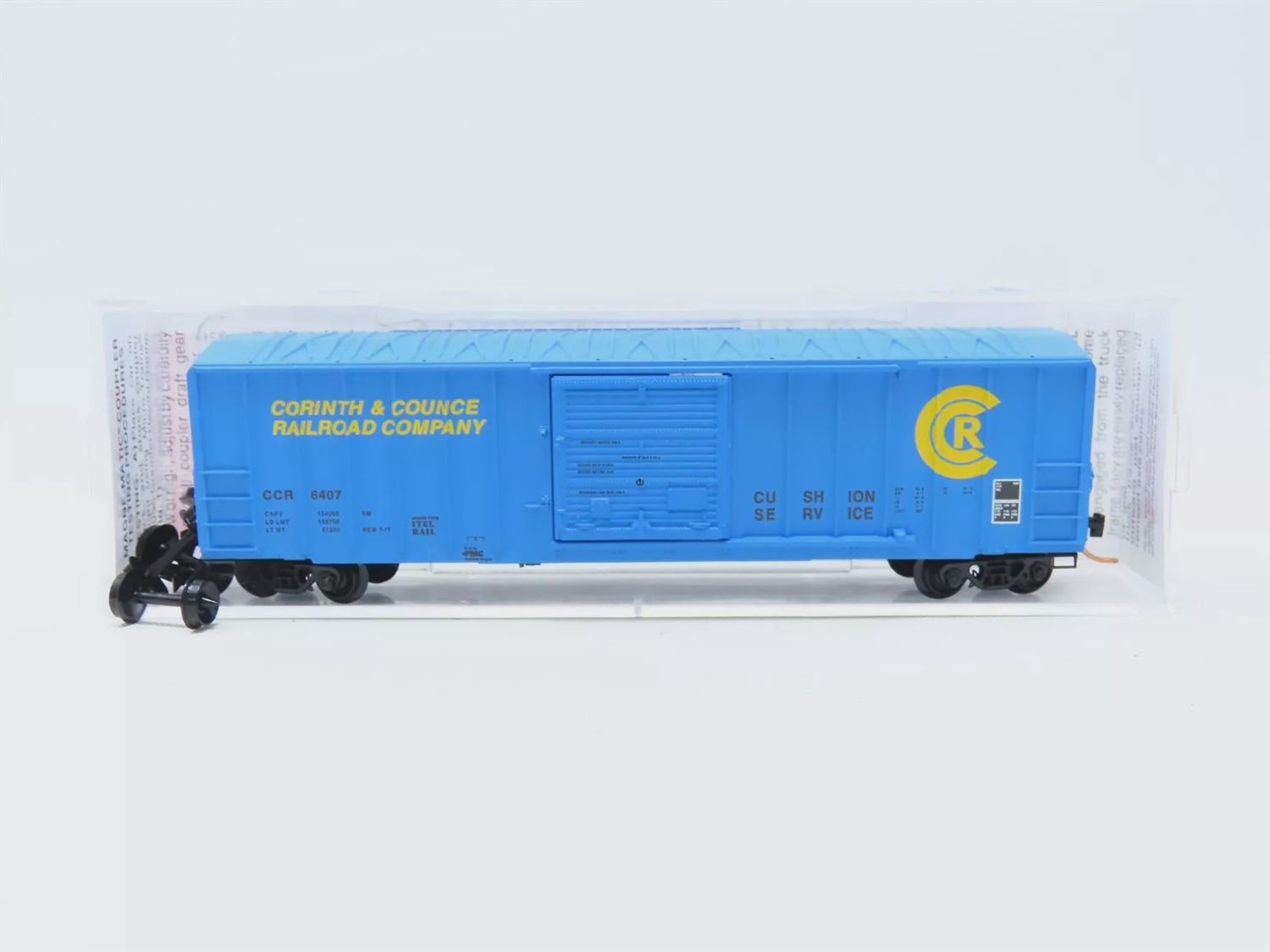 Used  N Micro-Trains 25140 Corinth &amp; Counce 50&#39; Rib Side Boxcar Road #6407