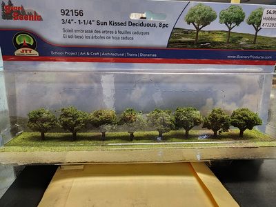 JTT #92156 3/4" - 1 1/4" Sun Kissed Deciduous Trees 8-Pack