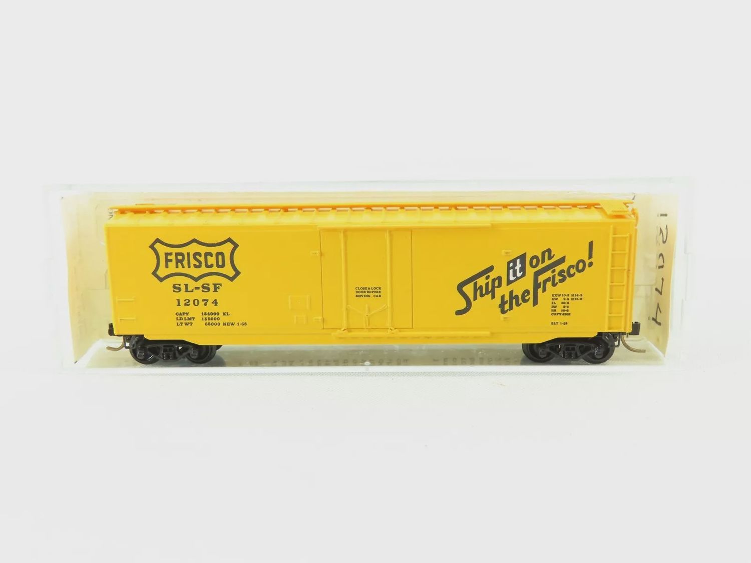 Used N Scale Micro-Trains MTL/Kadee 32060 SLSF Frisco 50&#39; Boxcar #12074