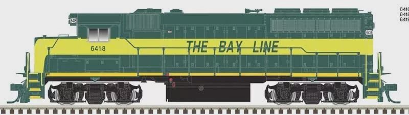 Atlas HO Locomotive GP40-210004219 EMD - Standard DC Atlanta &amp; St. Andrews Bay #6416