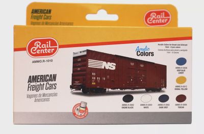 Ammo Rail Center Acrylic Colors R-1010 American Freight Cars Set