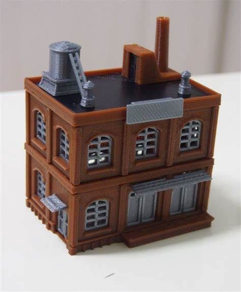 N Scale Outland Models Railway Industrial Building Factory / Warehouse STACKABLE