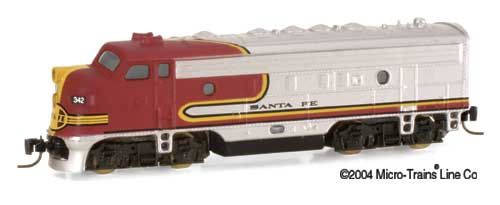Z-SCALE Micro-Trains - 14007-2 Locomotive, Diesel, EMD F-7 - Santa Fe - 331
