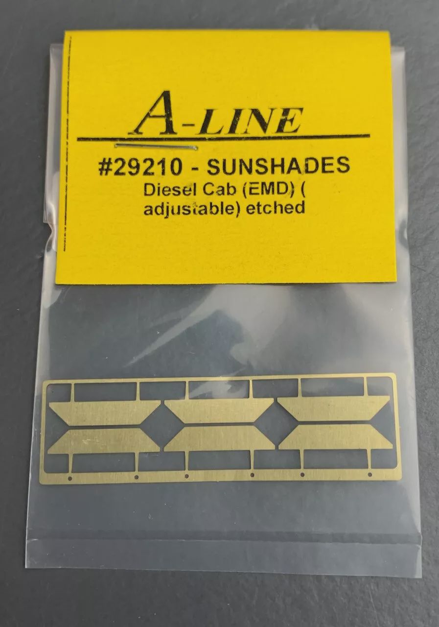 HO A-Line #29210 Sunshades Diesel Cab (EMD) Adjustable Photoetch (6)