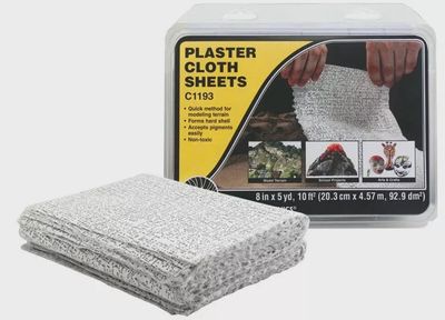 Woodland Scenics C1193 Plaster Cloth Sheets- 30 sheets/pkg
