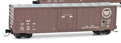 Used Z Scale Micro Trains Missouri Pacific/MP 253675 50&#39; Rib Side Box Car 511-00-172