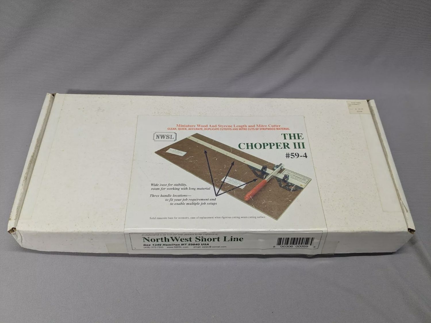 Northwest Short Line # 59-4 THE CHOPPER III Wood &amp; Styrene cutter