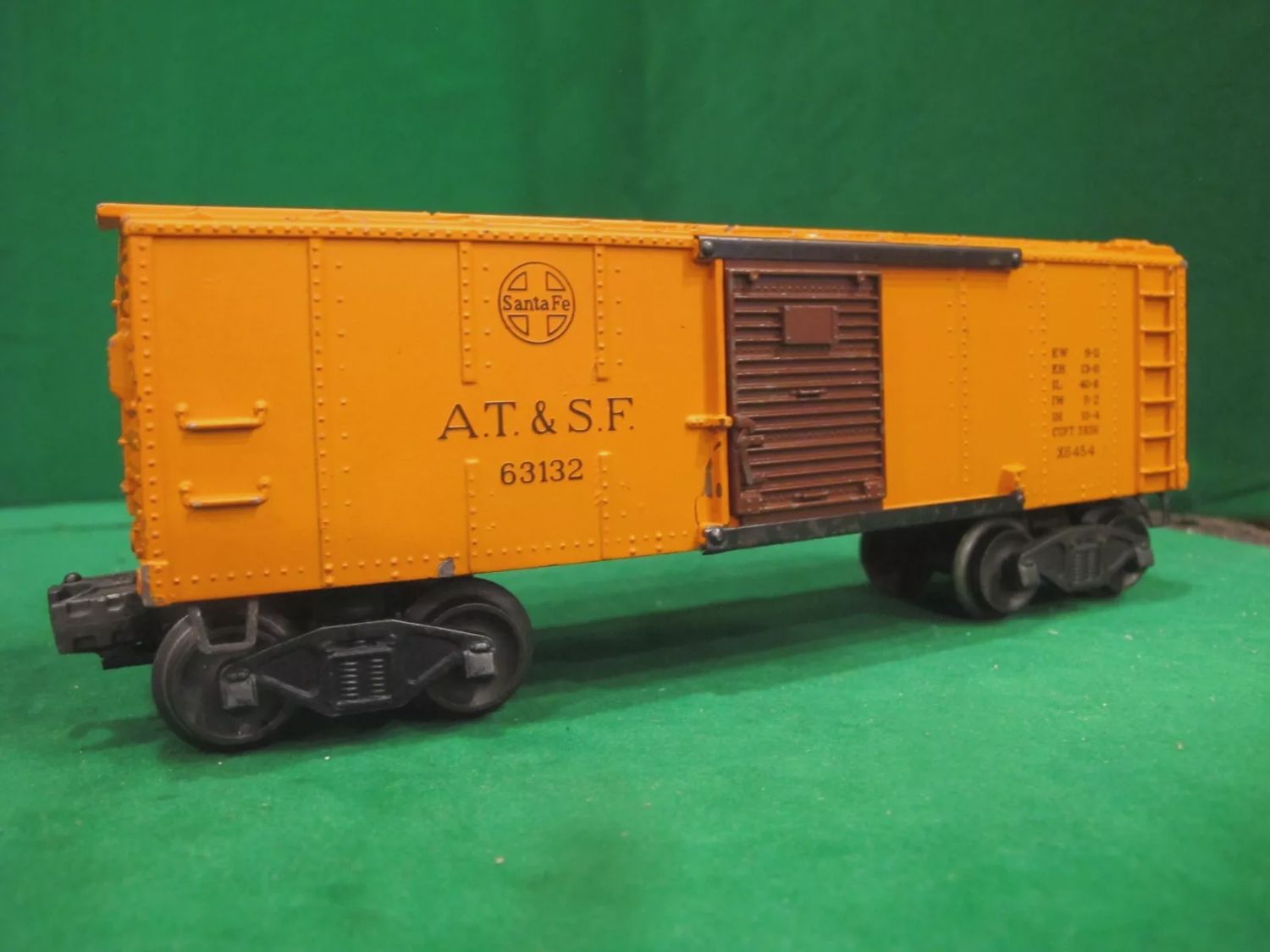 Used O Lionel #63132 X6454 AT&amp;SF Box Car