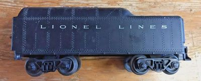 Used O Lionel Lines Coal Tender Plastic Body Vintage