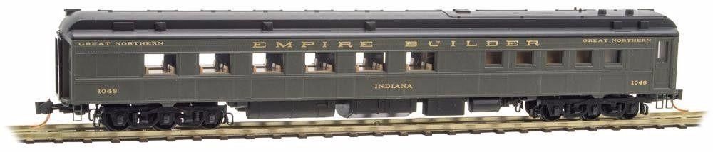 Used N Micro-Trains GN #1048 80&#39; heavyweight Diner Car (Indiana)
