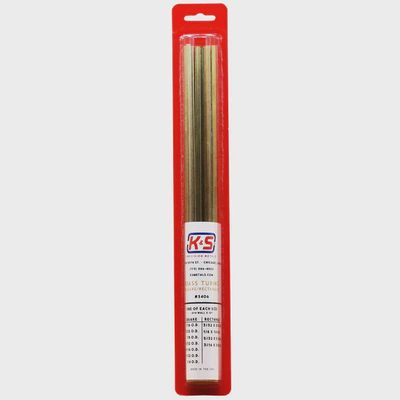 K&amp;S #3406 Brass Square &amp; Rectangular Tube Assortment (11 Pieces)
