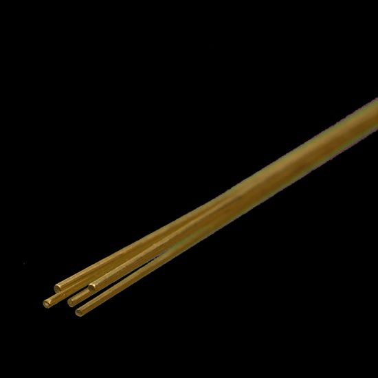 K&amp;S #8159 Round Brass Rod: 0.020&quot; OD x 12&quot; Long (5 Pieces)